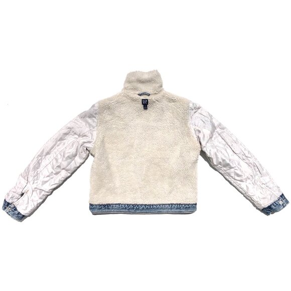 GAP Icon jean jacket sherpa lined girl XXL medium wash denim trucker jacket warm - Picture 7 of 11